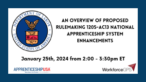 An Overview of Proposed Rulemaking 1205-AC13 National Apprenticeship System Enhancements